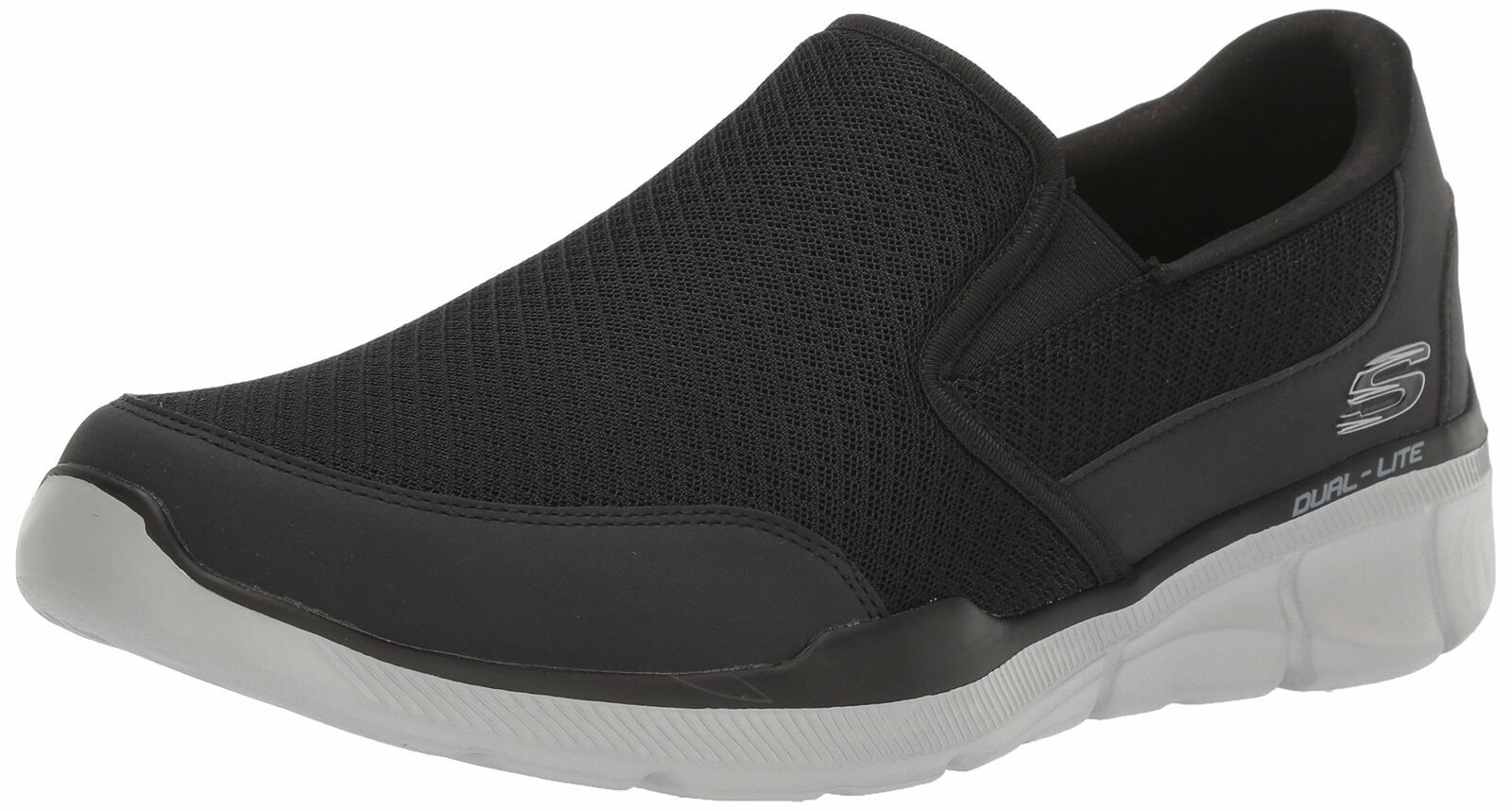 Giày Skechers Lười Đen Xám Chính Hãng Big Size 46 47 48 49