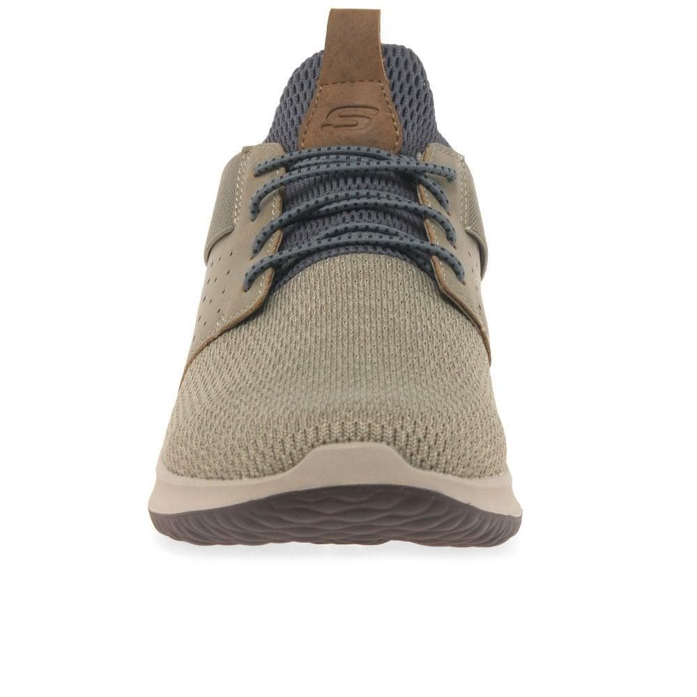 Giày Skechers Delson Màu Coffee Big Size 45 46 47 48 49