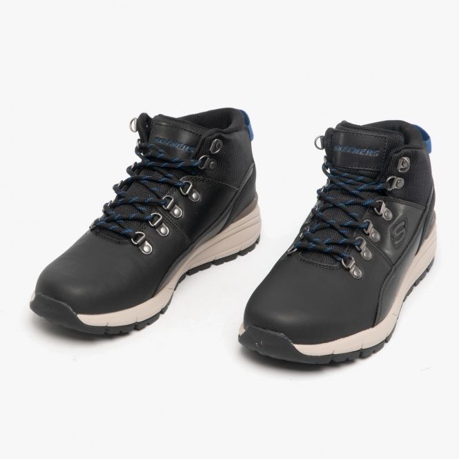 Giày Cao Cổ Skechers Volero Da Đen Big Size