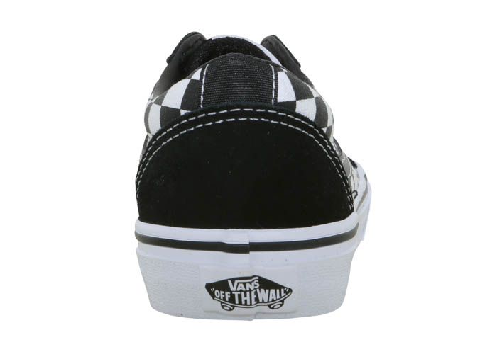 Giày Sneaker Vans Checkerboard Black Stripe Trắng Đen Big Size