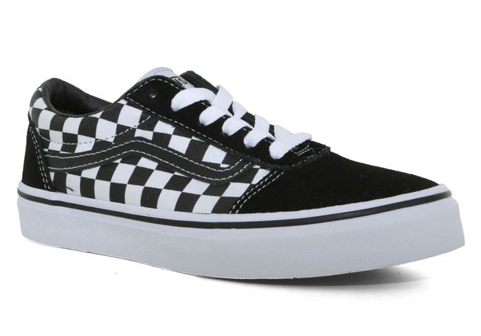 Giày Sneaker Vans Checkerboard Black Stripe Trắng Đen Big Size