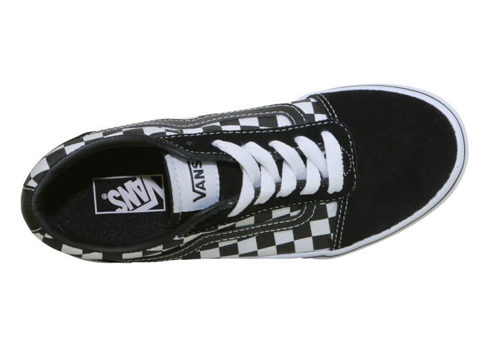 Giày Sneaker Vans Checkerboard Black Stripe Trắng Đen Big Size