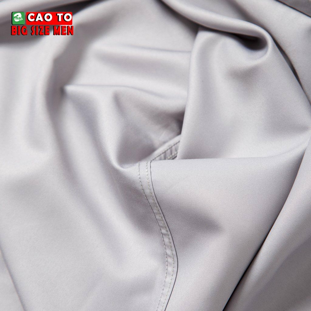 Áo Sơ Mi Xám Big Size Nam 2XL 3XL 4XL 5XL 6XL 7XL