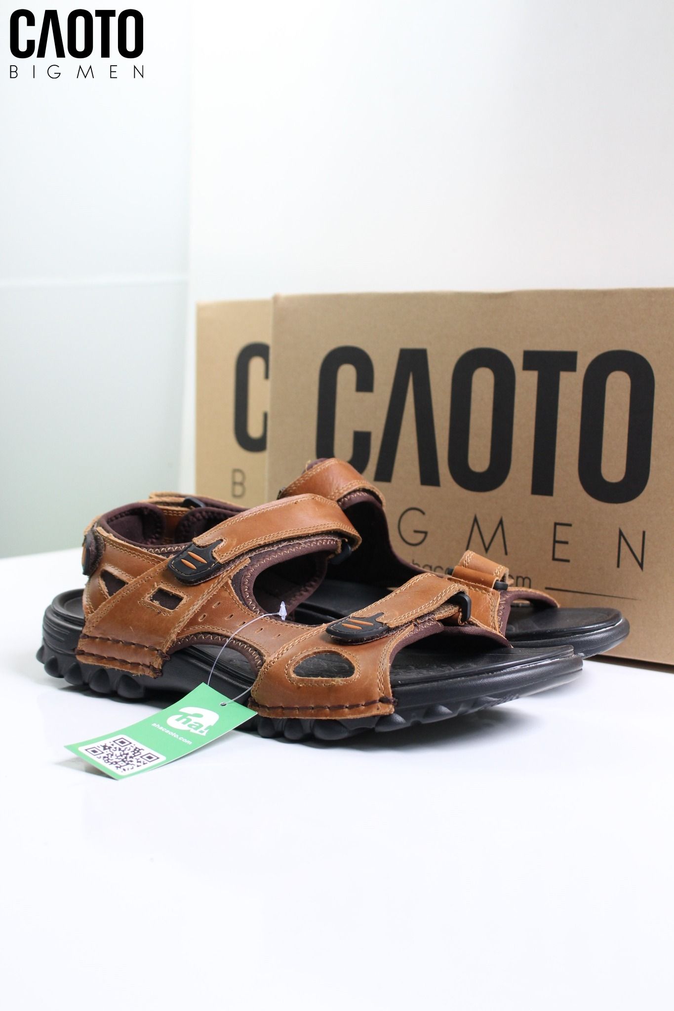 Giày Sandal Châu Âu Olist Màu Nâu Thời Trang Big Size Men
