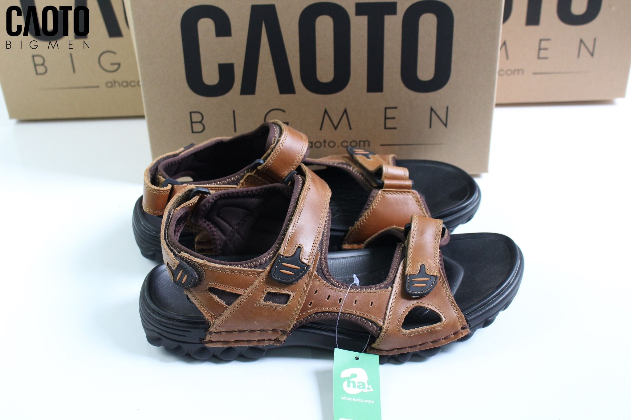 Giày Sandal Châu Âu Olist Màu Nâu Thời Trang Big Size Men