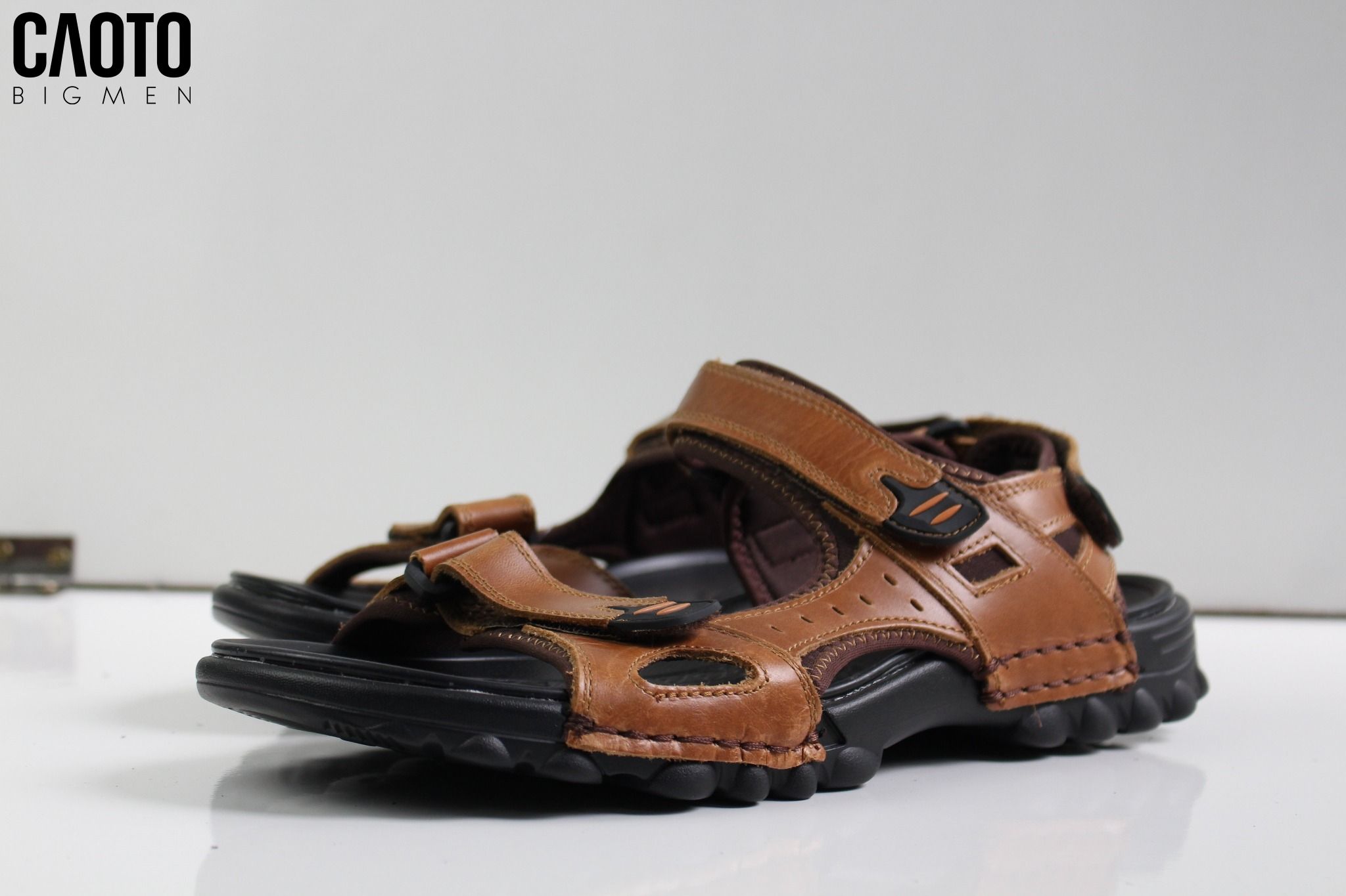 Giày Sandal Châu Âu Olist Màu Nâu Thời Trang Big Size Men