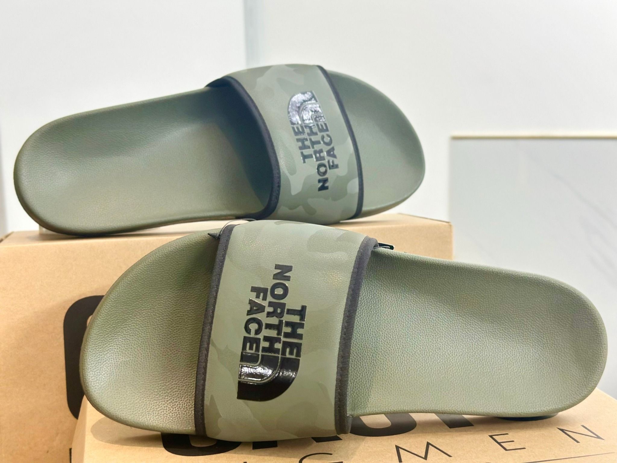 (Dép The North Face) Xanh Camo Big Size