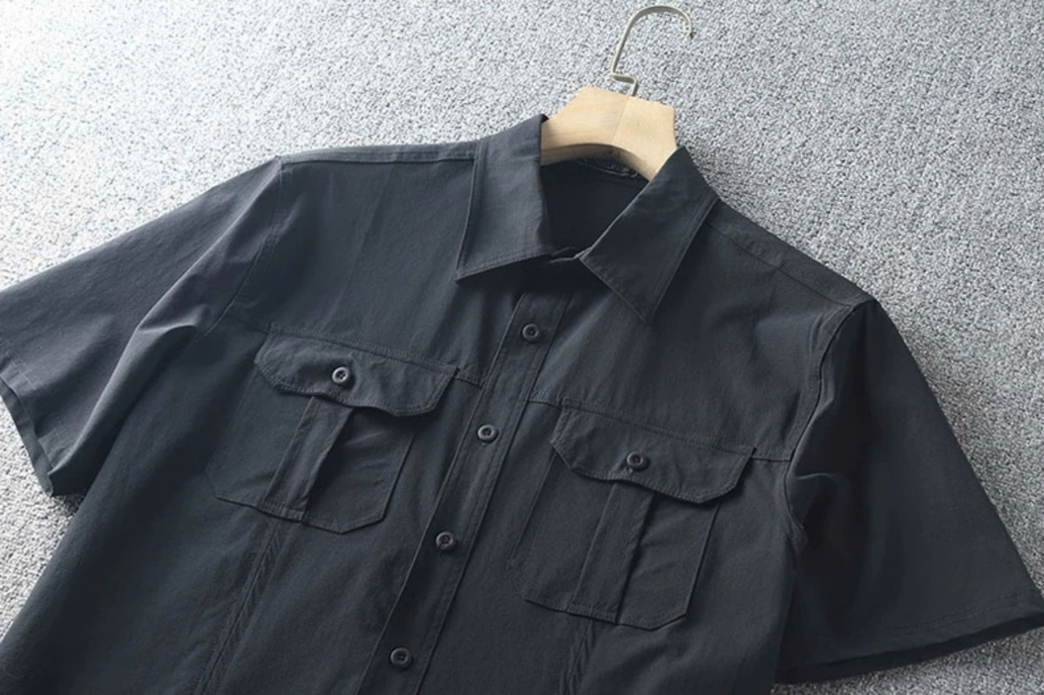 Sơ Mi Đen Vải Đũi Bigsize 90-120KG (New Collection)