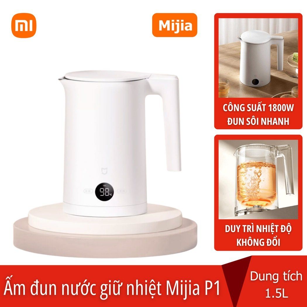 Ấm siêu tốc Xiaomi Mijia P1 4 mức giữ nhiệt - pha sữa