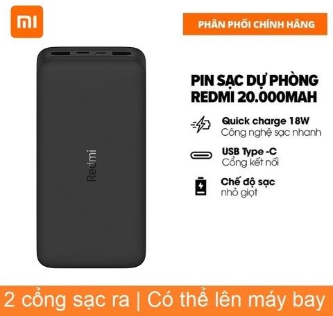  Pin sạc dự phòng 20000mAh Xiaomi Redmi VXN4304GL 