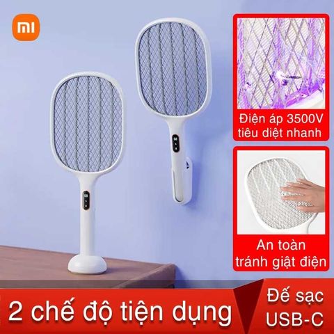  Vợt bắt muỗi Xiaomi Qualitell S1 ZSS210903 kiêm đèn bắt muỗi 