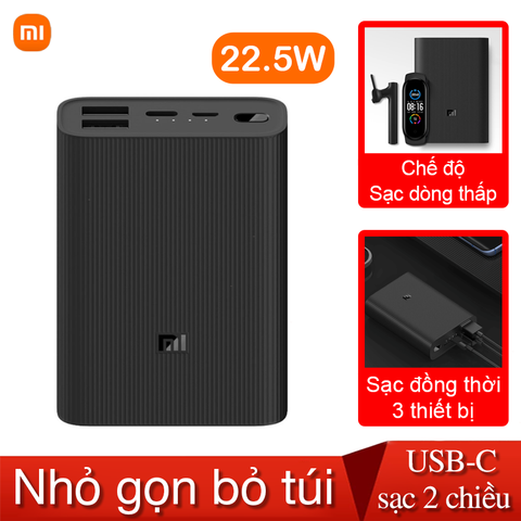  Pin dự phòng 10000mAh Mi Power Bank 3 Ultra Compact BHR4412GL PB1022ZM 