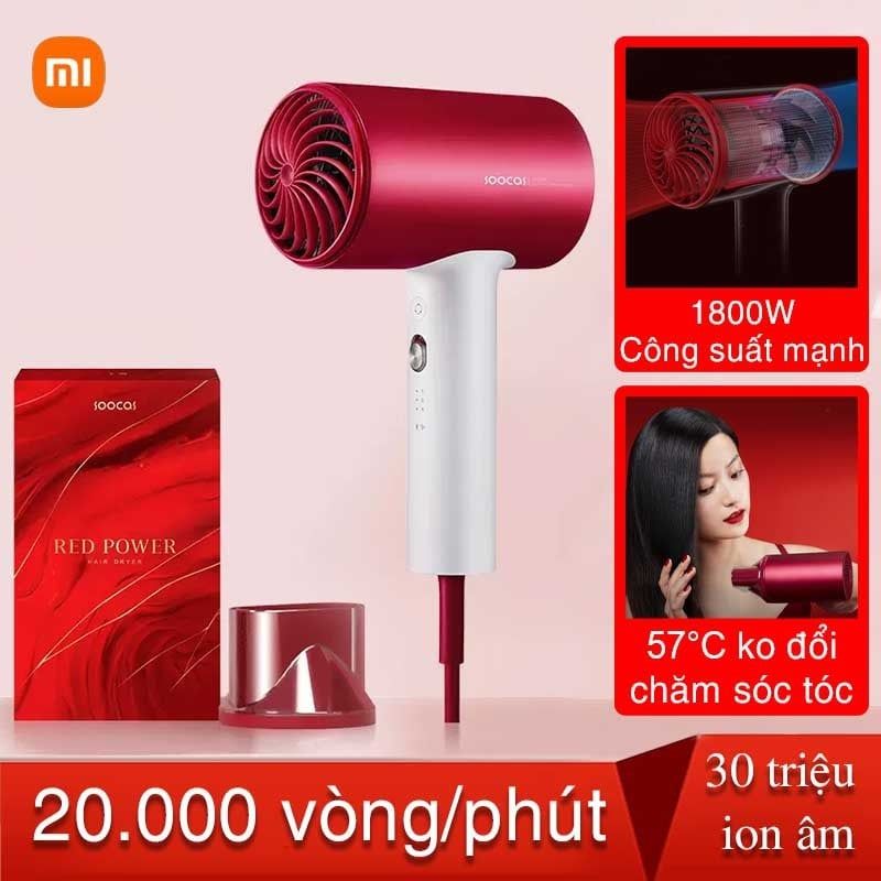 Máy sấy tóc Xiaomi Soocas H5 ion âm cao cấp