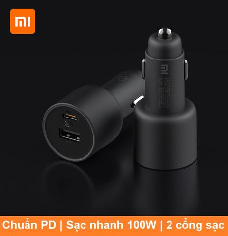  Sạc xe hơi ô tô nhanh 1A1C 100w Xiaomi 