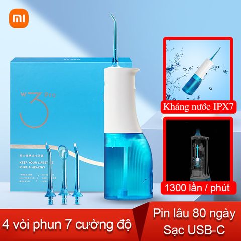  Tăm nước Soocas W3 Pro Xiaomi xịt vệ sinh răng miệng 