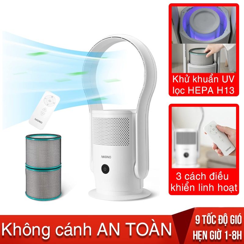 Máy lọc không khí quạt không cánh Akono