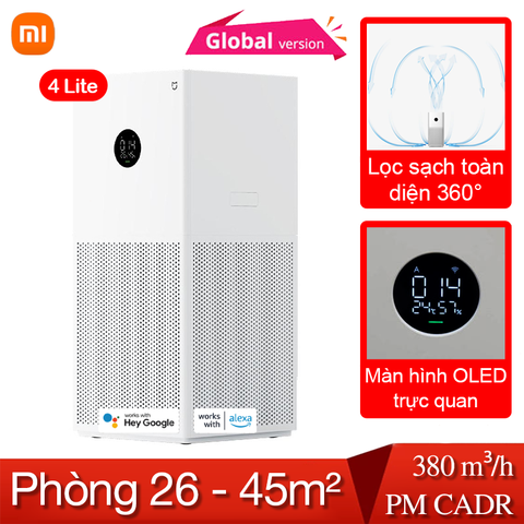  Máy lọc không khí Xiaomi Mi Air Purifier 4 Lite BHR5274GL Quốc Tế 