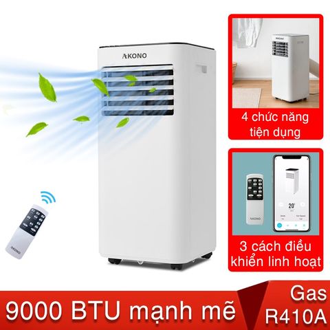  Điều hòa di động Akono 9000btu 1 chiều thông minh 