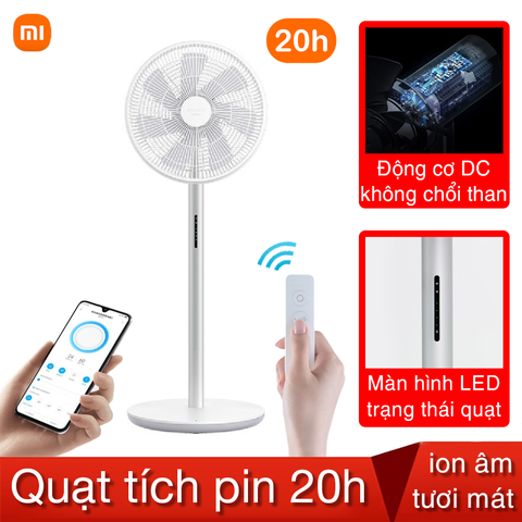  Quạt đứng tích điện Xiaomi Smartmi 3 quốc tế có điều khiển 