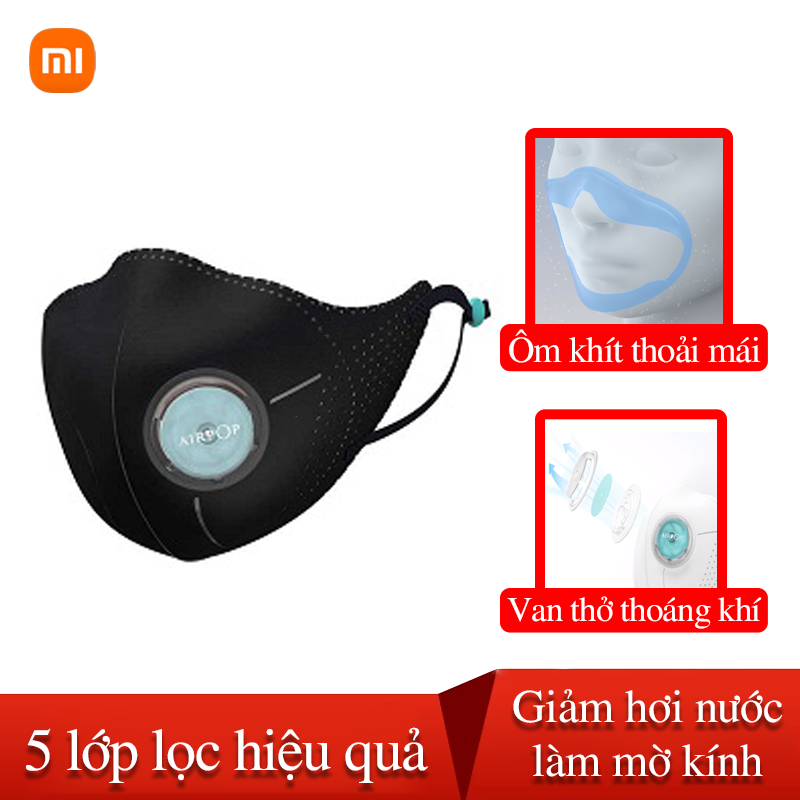 Khẩu trang Xiaomi AirPOP Light 360 chống bụi mịn PM2.5