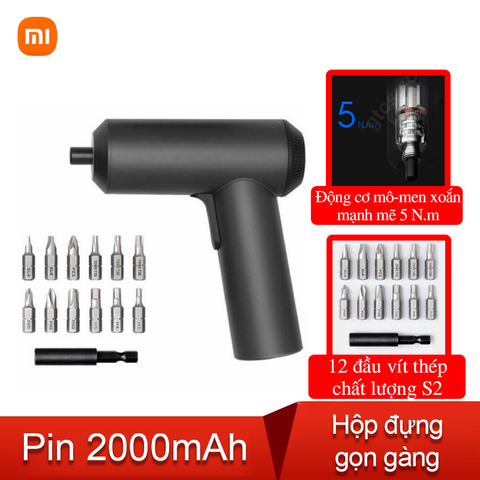  Máy bắn vít Xiaomi mijia 12 đầu tuốc nơ vít điện xiaomi 