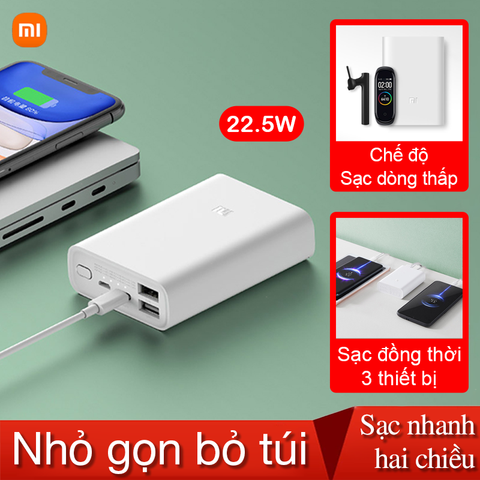 Pin sạc dự phòng 10000mAh Xiaomi Pocket PB1022ZM sạc nhanh cho iphone 