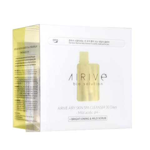 Bột rửa mặt Airive Airy skin spa làm sạch sâu, sáng da & tẩy nhẹ tế bào chết từ phân tử Hydro (30 gói)