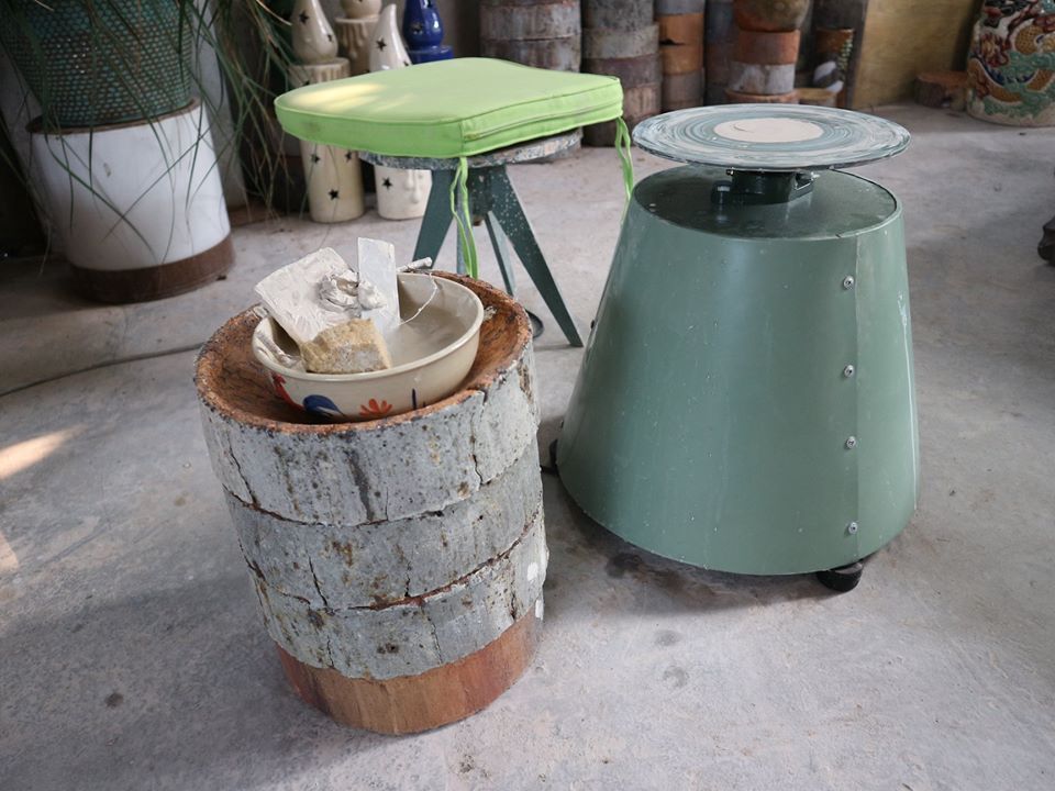 Bàn xoay gốm, H50cm