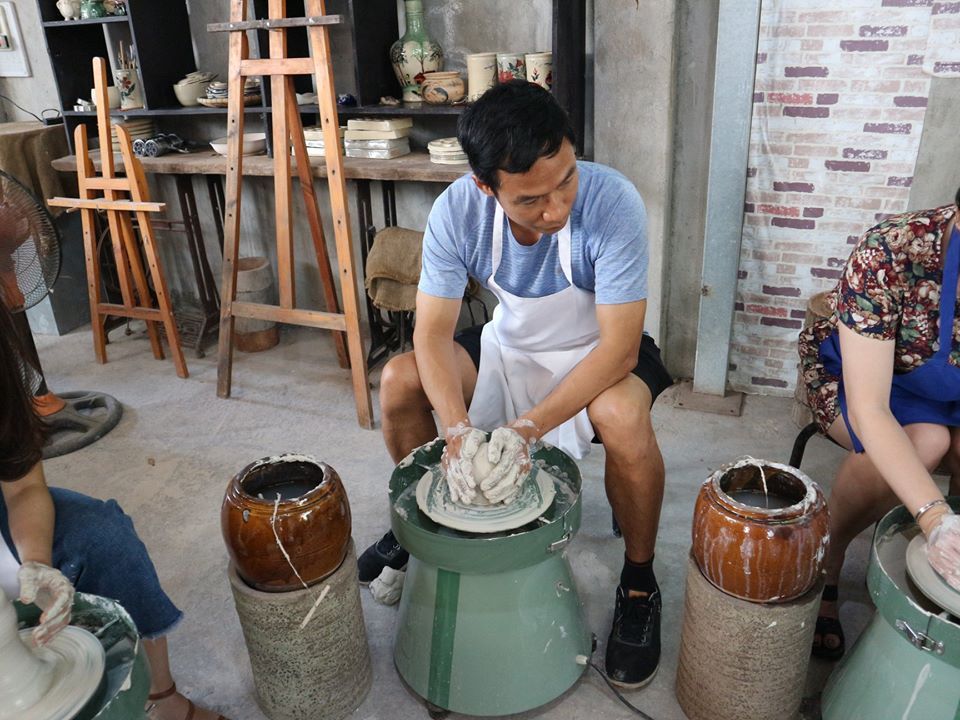 Bàn xoay gốm, H50cm