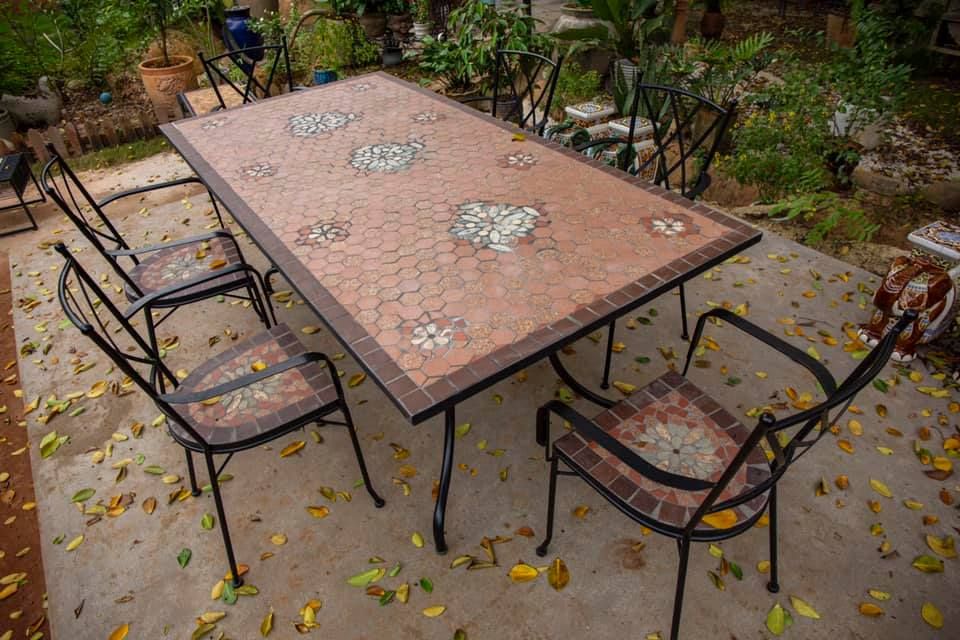 Mosaic hiện đại, bàn ghép gốm lớn, 100x200cm