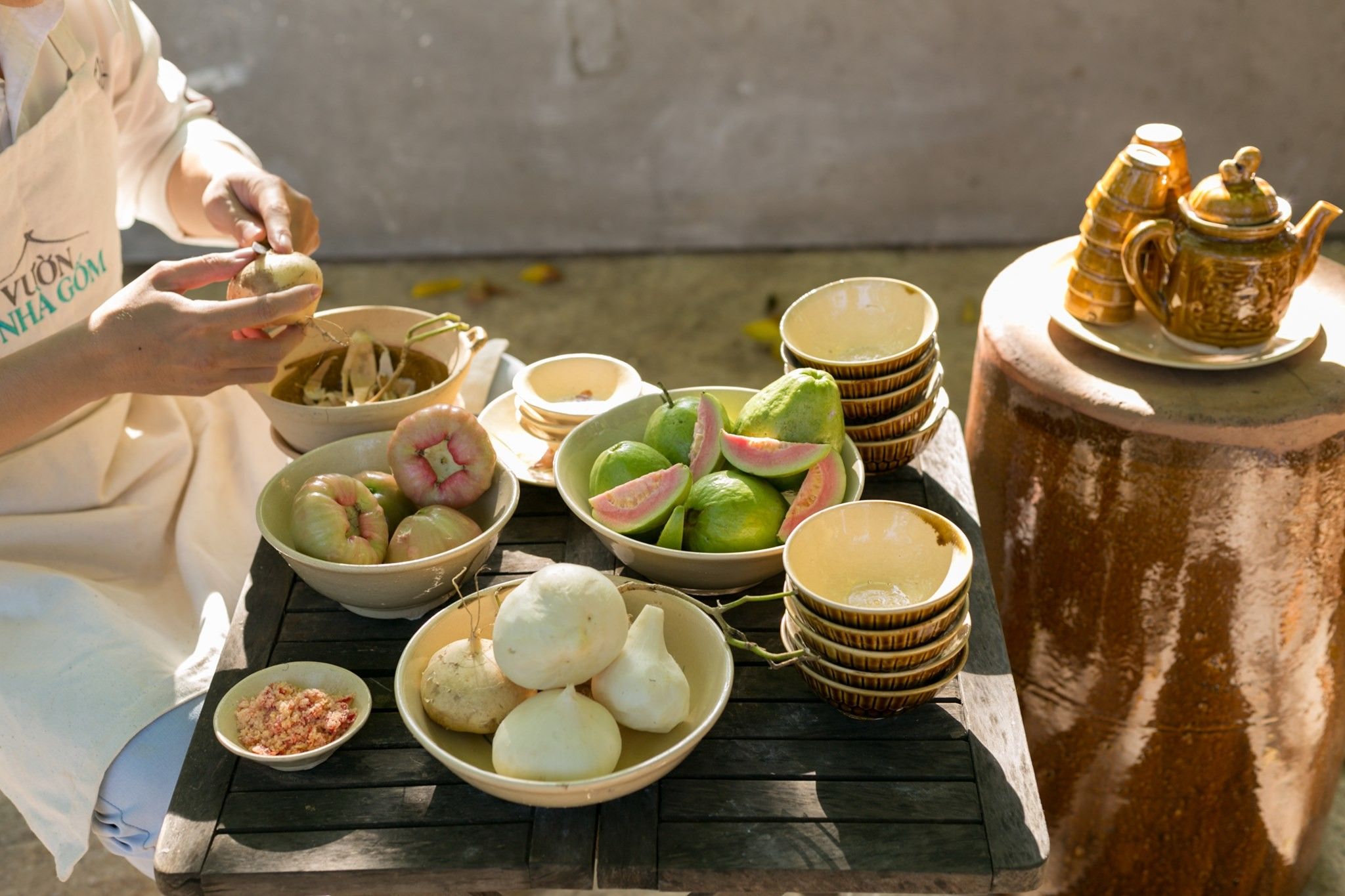 Bộ Chén bát Lái Thiêu Nâu