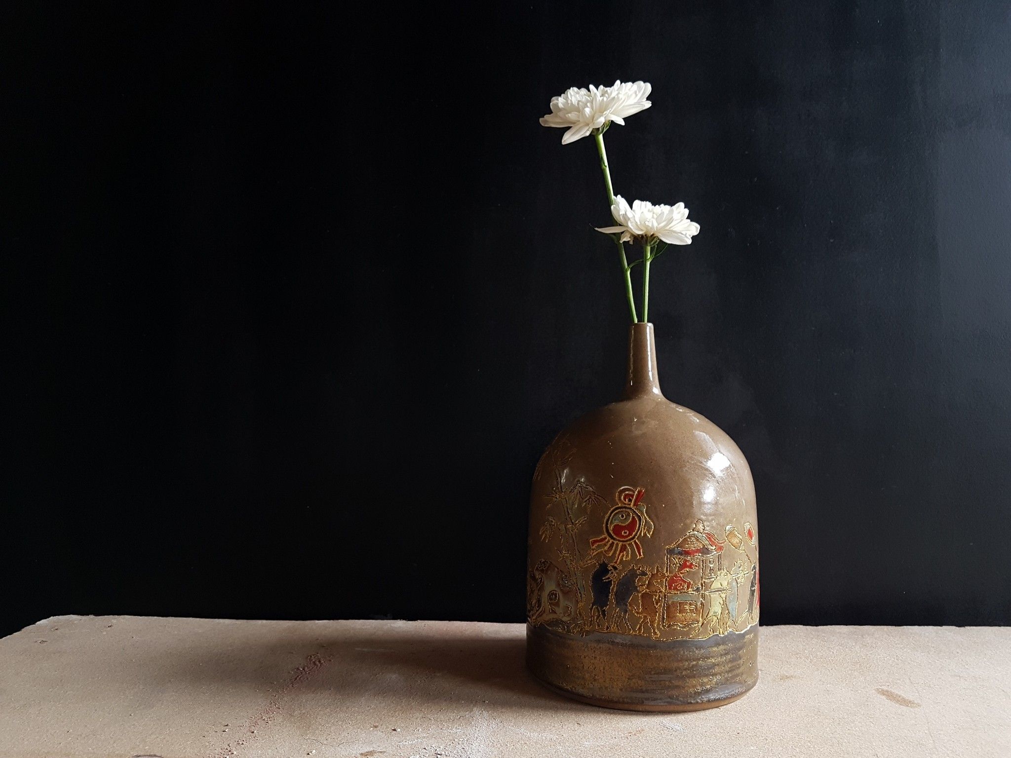 Bình chuông vuốt tay, H26 cm