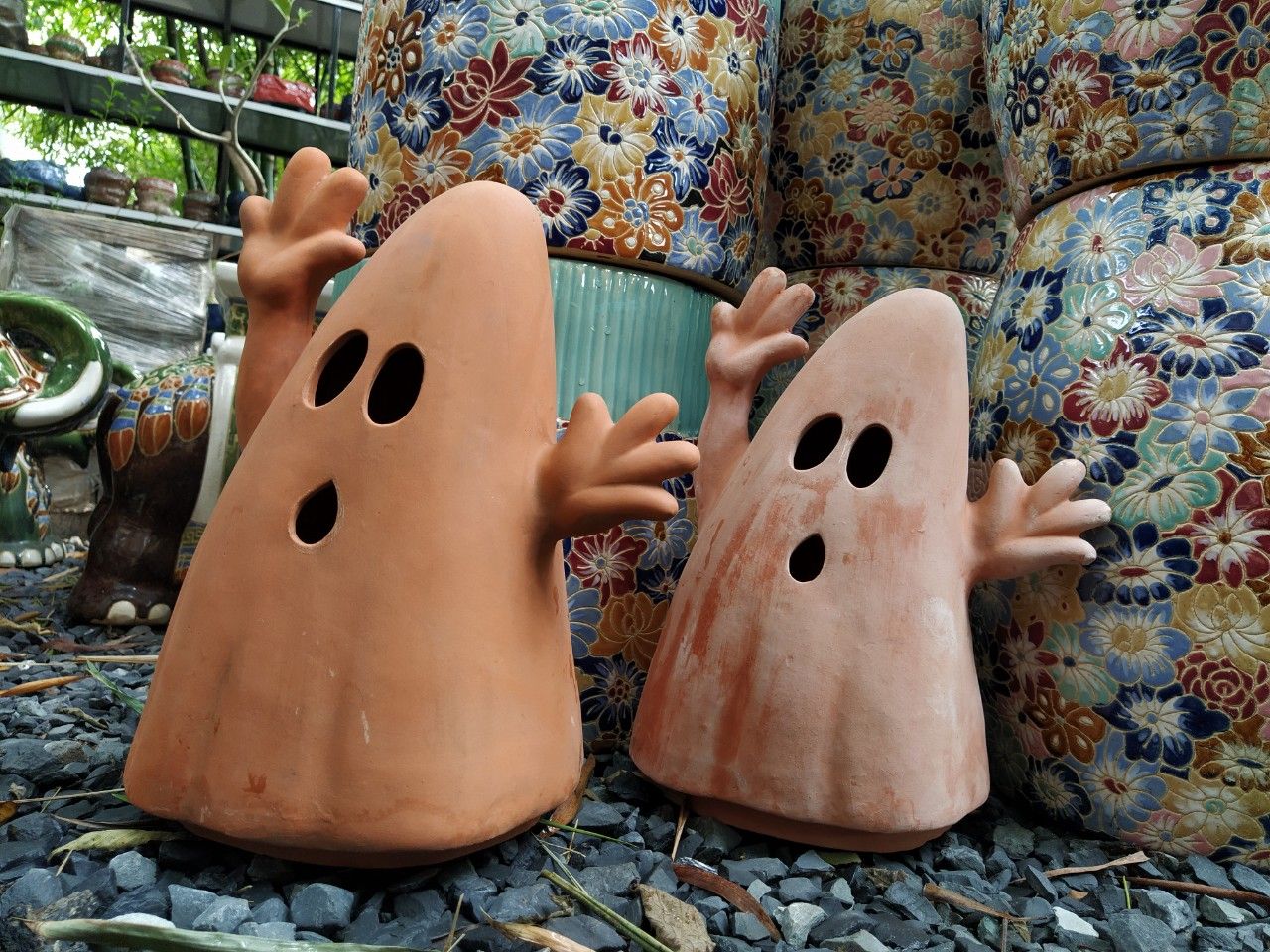 Tượng ma anh Hai trang trí Halloween, R30xC40 cm