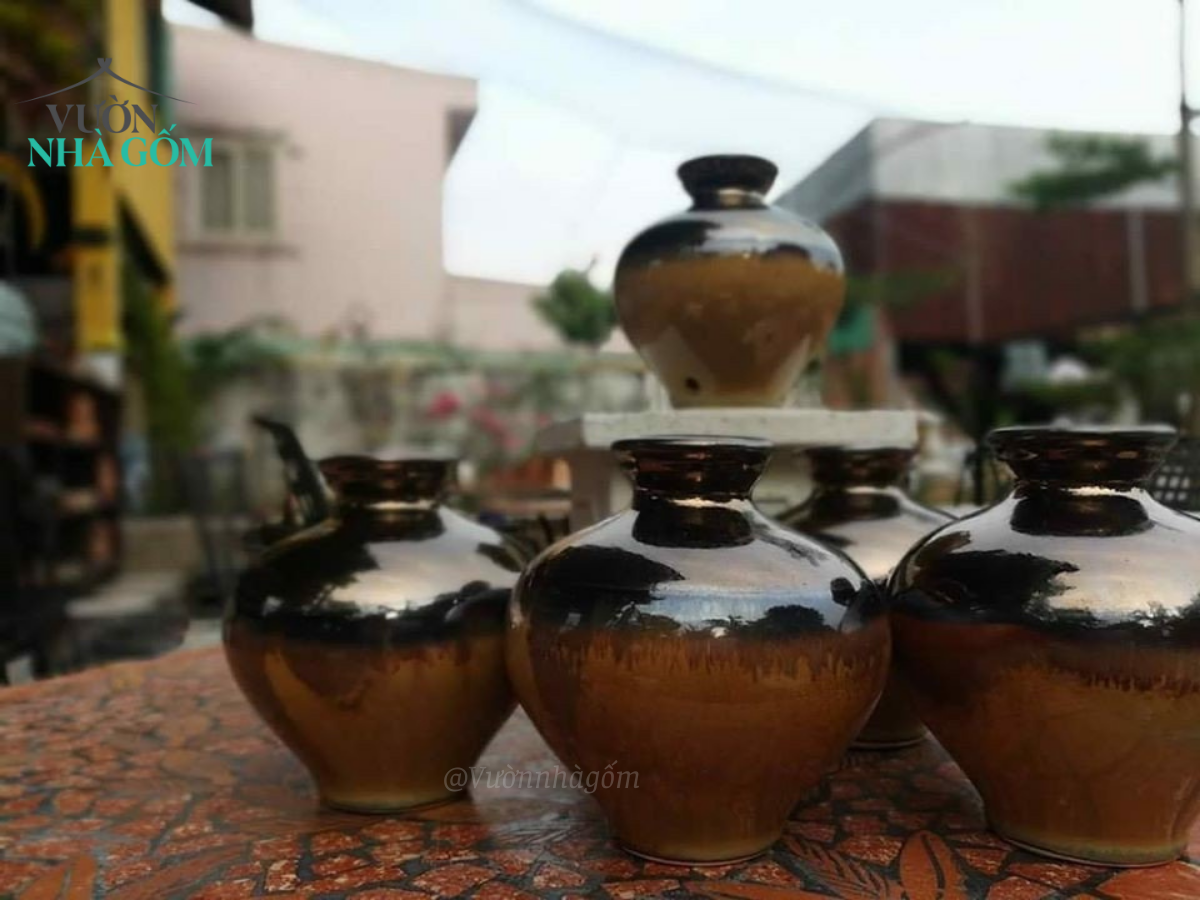 Đèn gốm trang trí, C33 x R20cm- 0405h3a032