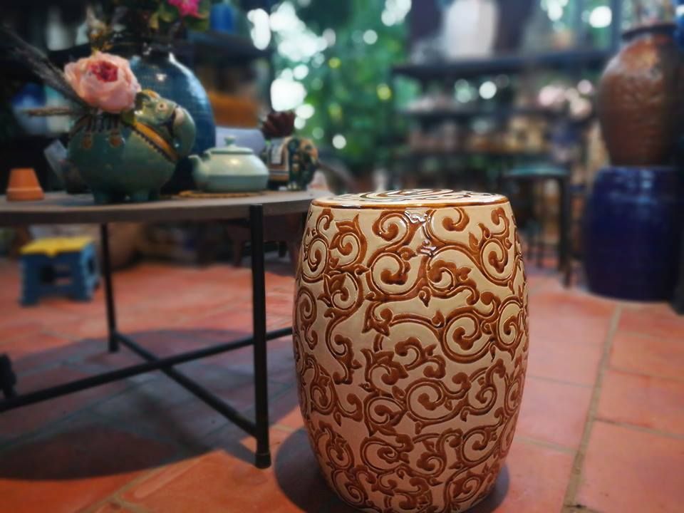 Đôn dây lá cam, C50 x R30cm