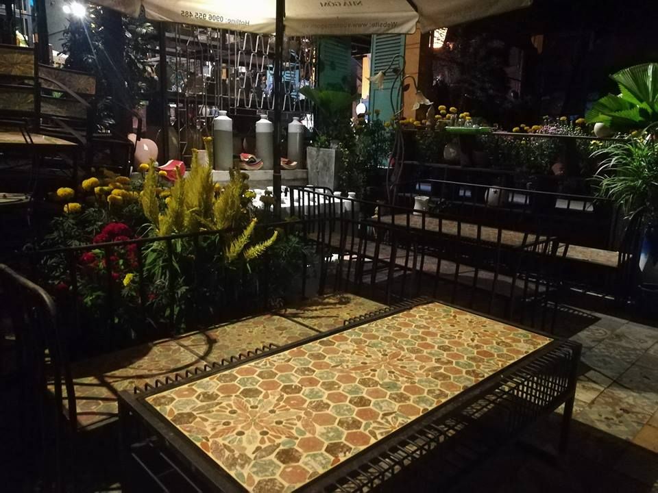 Mosaic cổ điển, bàn gốm sofa, 60 x 120cm