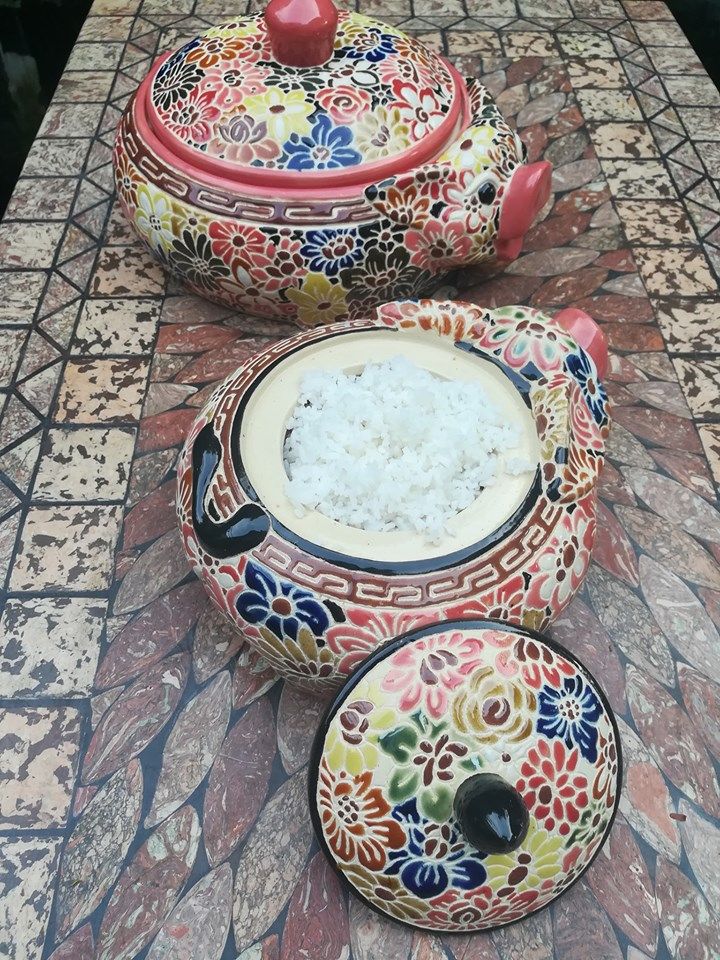 Heo cơm bách hoa, size lớn, 12 x 30 x 24cm