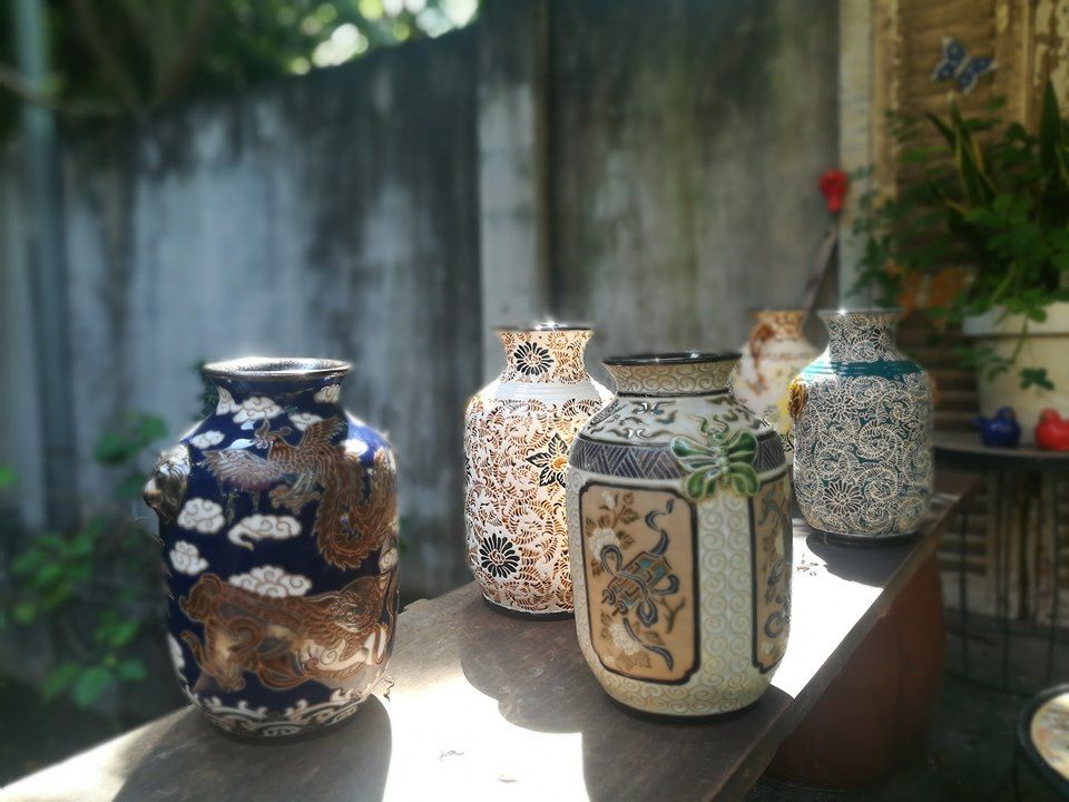 Bình vuốt tay, sáng tác theo chủ đề, C30 x R11cm