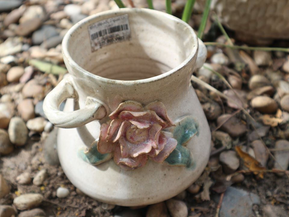 Bình đắp nổi, 2 quai nhỏ, C10 x R8cm