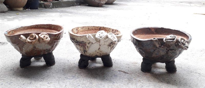 Chậu bonsai Kim 834, 13x14x9 cm