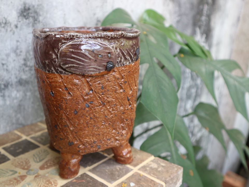 Chậu bonsai Kim 835, 13x13 cm