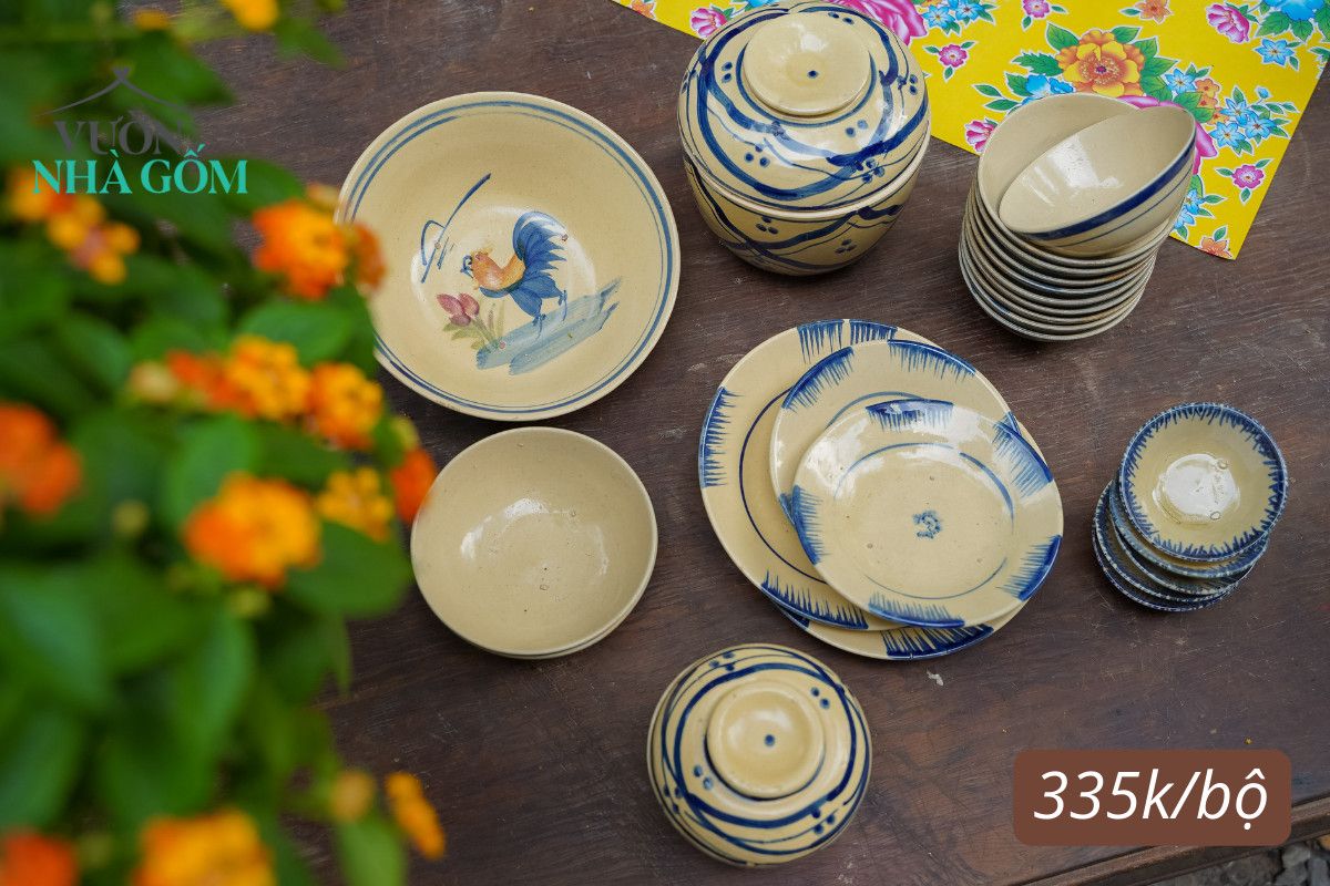 Bộ Xanh Chén Bát Lái Thiêu