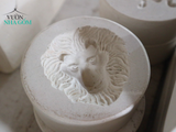  Khuôn làm gốm | Khuôn tròn sư tử 8cm 