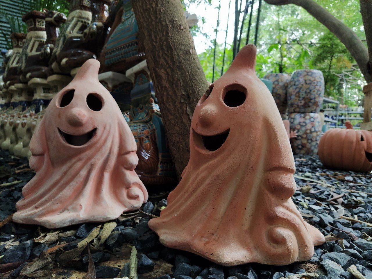 Tượng ma em út trang trí Halloween, R30xC30 cm