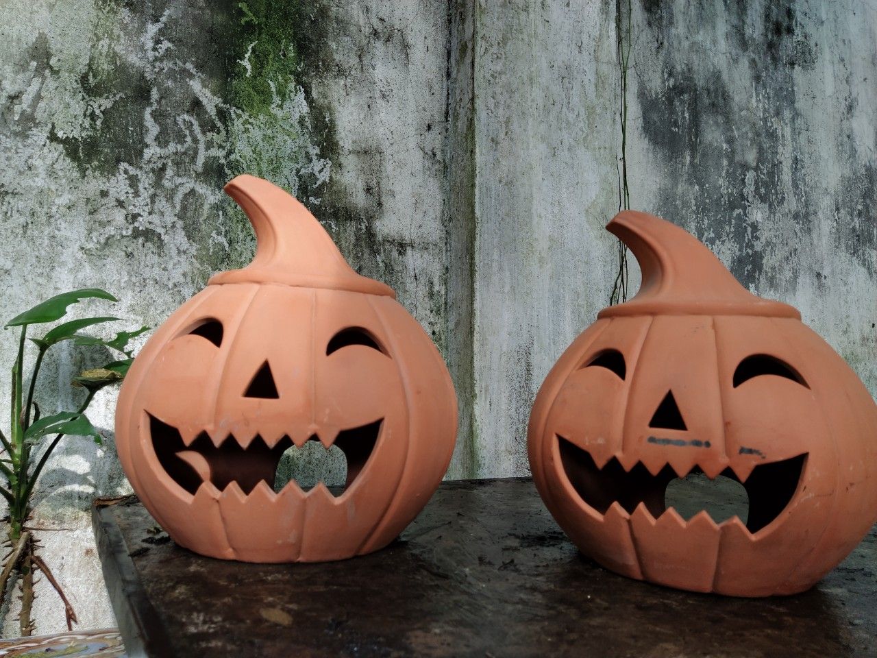  Tượng bí chú hề mũm mĩm trang trí Halloween, R30xC30 cm 