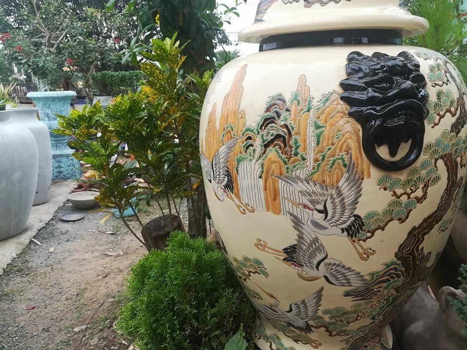 Chóe Tùng hạc diên niên, H 85cm