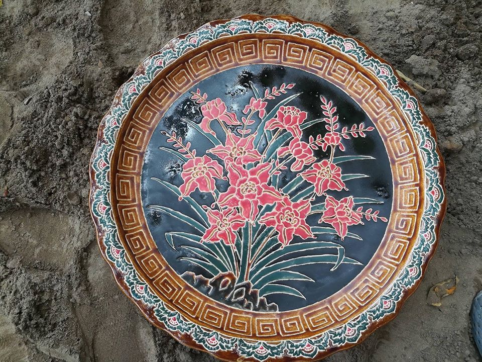 Đĩa Hoa lan, D52 cm
