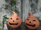  Tượng bí chú hề mũm mĩm trang trí Halloween, R30xC30 cm 