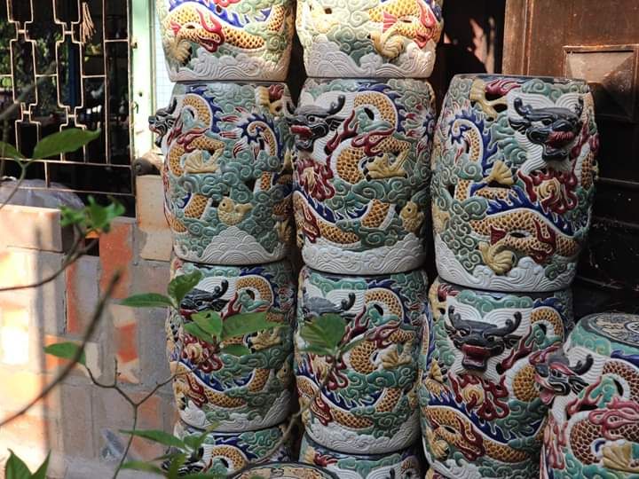 Đôn rồng nhỏ, C40 x R25cm