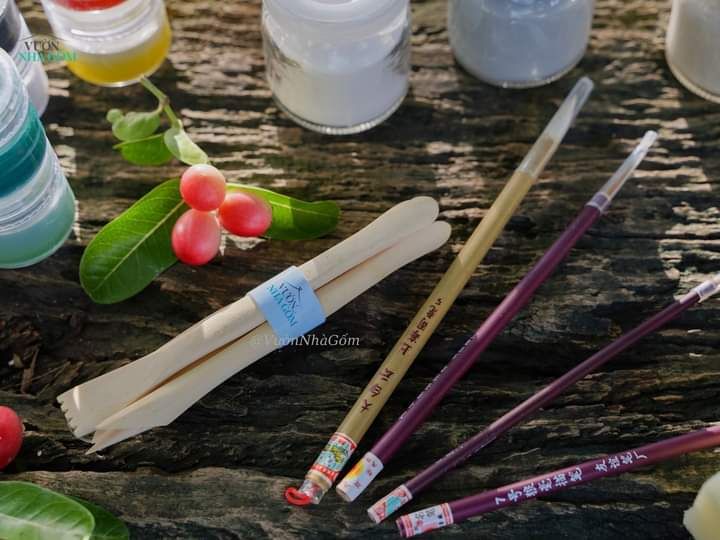 Bộ dụng cụ làm gốm tại nhà - BỘ CHỒI